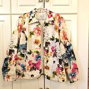 Coldwater Creek Floral Jacket, Size XL, New